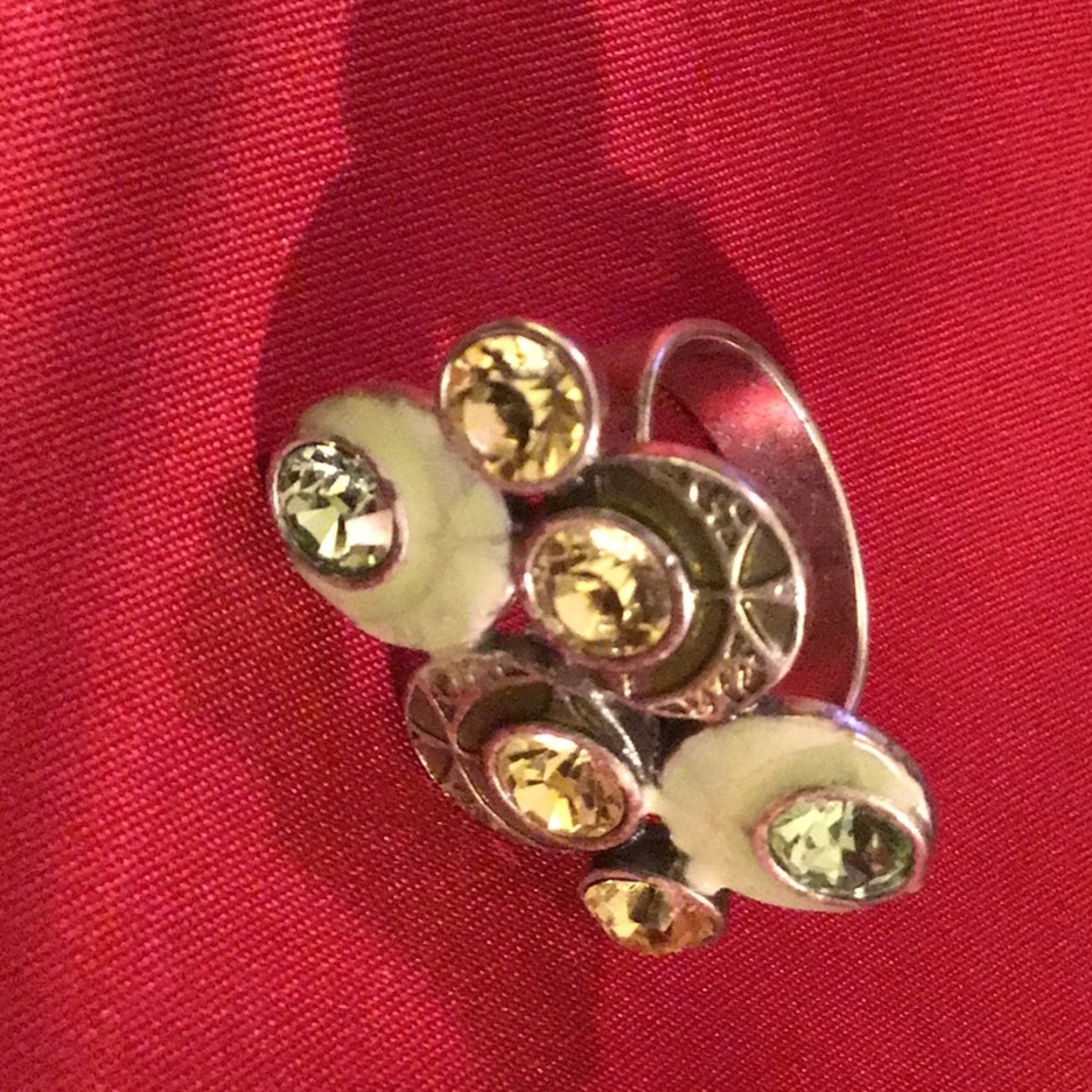 Green Crystal Ring